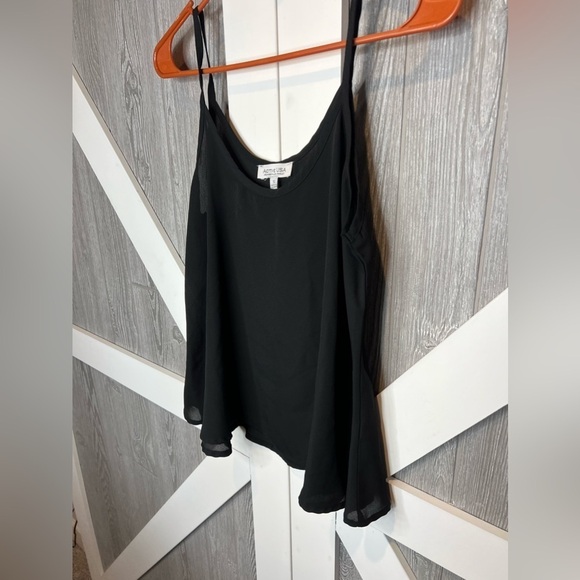 Active USA Tops - B4.20 Active USA designed in Los Angeles tank blouse, Black Flowy Camiso…